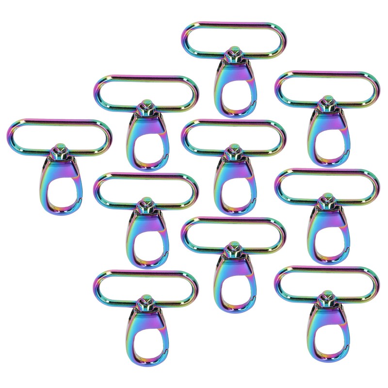 10Pcs Keychain Clasp 38mm Firm Rust Proof Bright Luster Simple