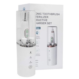 Pearson Sonic Electric Toothbrush Rechargeable Inductive Charging Base with 5 Brushing Modes, 2-Min Smart Timer, 2 Brush Heads, Travel Bag Included for Travel and Home Use