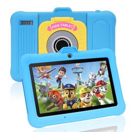 TABTIVI 7 Inch Android Kids Tablet, 8 (3+5) GB RAM, 64GB ROM (TF 128GB), GMS Certified, Pre-Installed Apps, Educative, Parental Control, WiFi