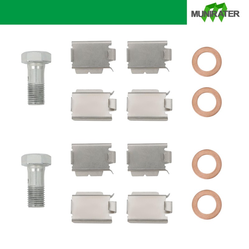 munirater 2Pcs Front Brake Calipers with Bracket Replacement for Liberty