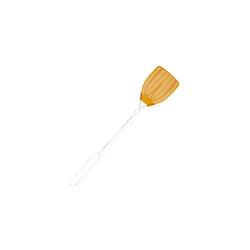 BugKiwkZap Simple/Easy Lightweight Wire Metal Handle Fly Swatter (Orange Color)