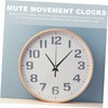 DOITOOL 3sets Decorative Plastic Silent Clock Wall Mount Perfect for