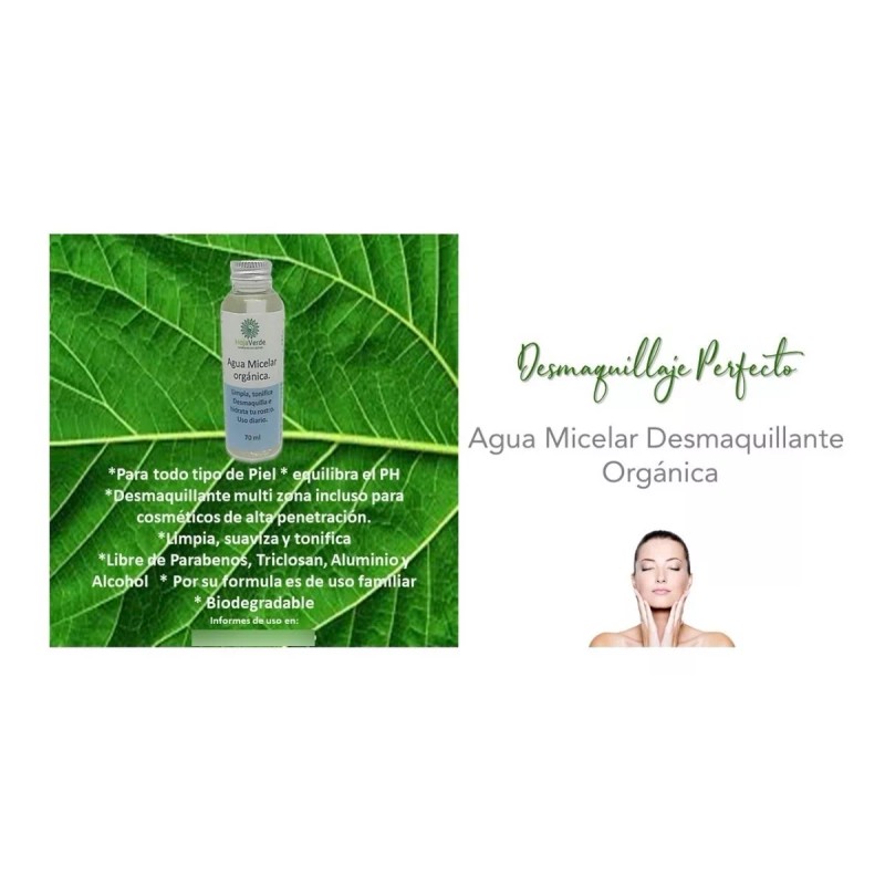 HOJA VERDE Paquete De 3 Agua Micelar Formula Hoja Verde
