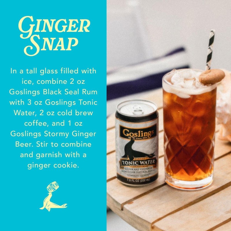 Goslings Finest Tonic Water, 7.5 fl. oz. can, 24 pk.