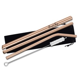 I Love You Gifts for Boyfriend Girlfriend Soul Sip Drinking Starws for Wife Husband Anniversary Birthday Gifts for Fiance Fiancee Engagement Wedding Gifts for Bride Groom Couple Reusable Metal Straw