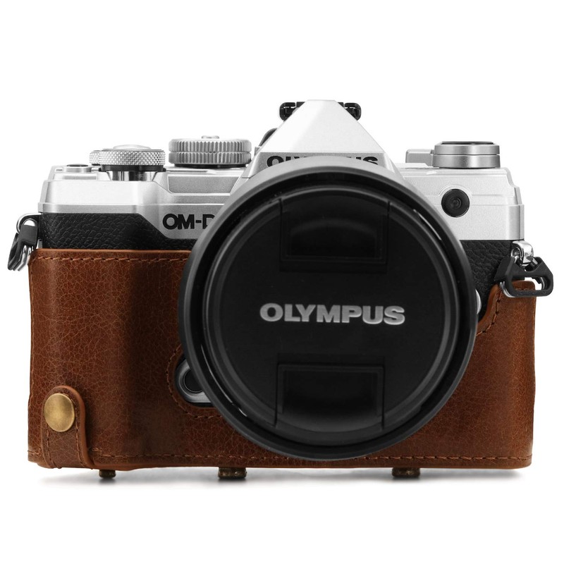 MegaGear Ever Ready MG1863 Brown Genuine Leather Camera Case Bag
