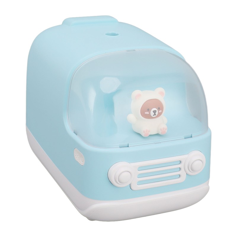 Cute Small Humidifier 350ml Bear Bus Shape USB Charging Portable