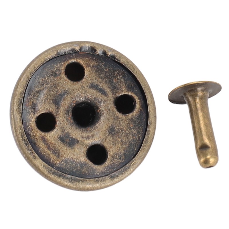 100 Sets Mushroom Rivets Stud 22mm DIY Iron Cone Spikes