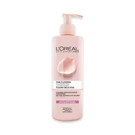 L'Oréal Paris Face Wash Fine Flowers Cleansing Milk with Rose & Jasmine Flower Extracts, 400 ml