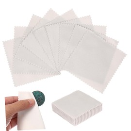SHINEOFI 50pcs Jewelry Cleaning Cloths Polishing Cloth for and Platinum Microfiber Jewelry for Watches Earrings and Rings