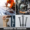 DOJA Industrial Carriage Bolts and Nuts Set, 8 x 80