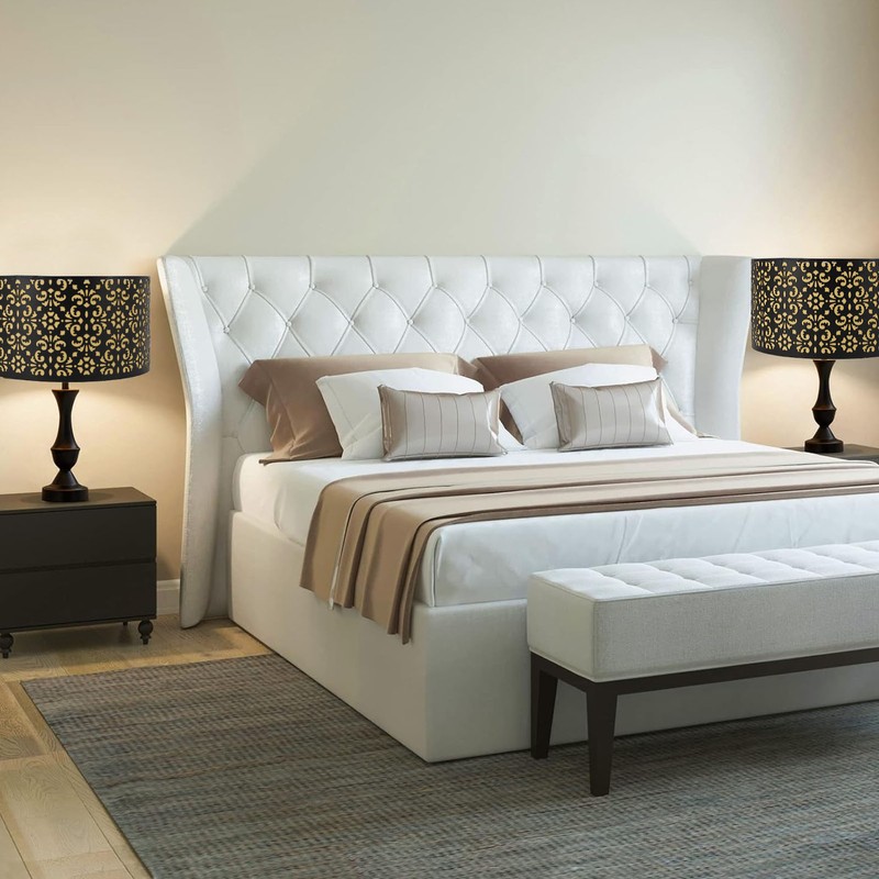 Metal Barrel Lampshade Hollow Exquisite Wrought Iron Lamp Shade with