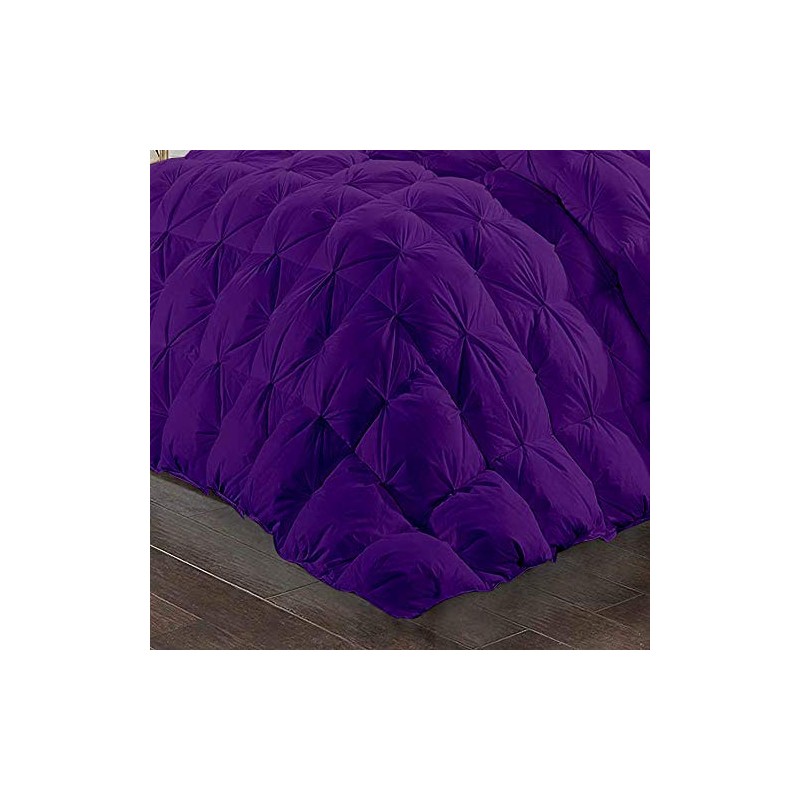 Midnight Linen All-Season 600 GSM 3 Pieces Quiled Pinch Pleated