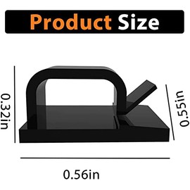 50 clips para cables, organizador de cables adhesivos, gestión de cables resistente y duradera pa...
