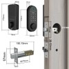 Smart Lock for Front Door, Keyless Entry Deadbolt, Fingerprint Lock