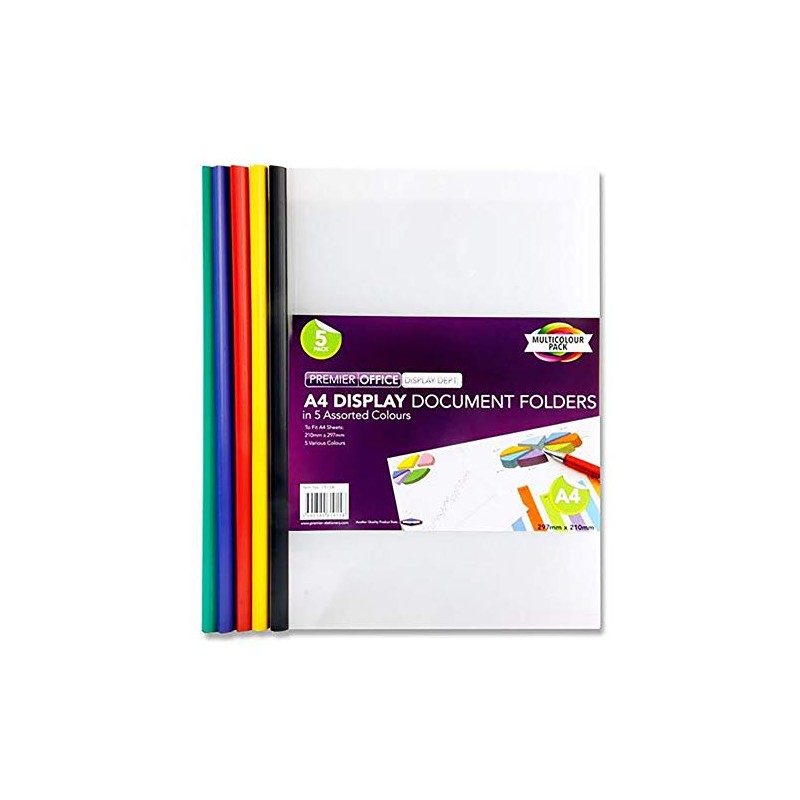 Premier Stationery H2719158 A4 Office Display Document Folders (Pack of