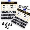 Siptenk 200PCS Black Wing Nuts, Metric & SAE Wingnuts 13