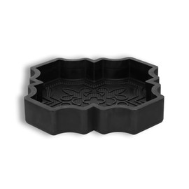 2 pcs Rubber Form Paver Concrete Molds, Easier to Get Bricks Out Than Plastic Molds, Flexible and Thick Path Brick Reusable Mold for Cement, Make 1 Large and 1 Small Interlocking Bricks at a Time