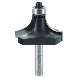 ENT Rounding Over Cutter TC Shank (C) 8 mm, Diameter (A) 43 mm, B 15 mm, R 15 mm, D 32 mm, with Ball Bearing