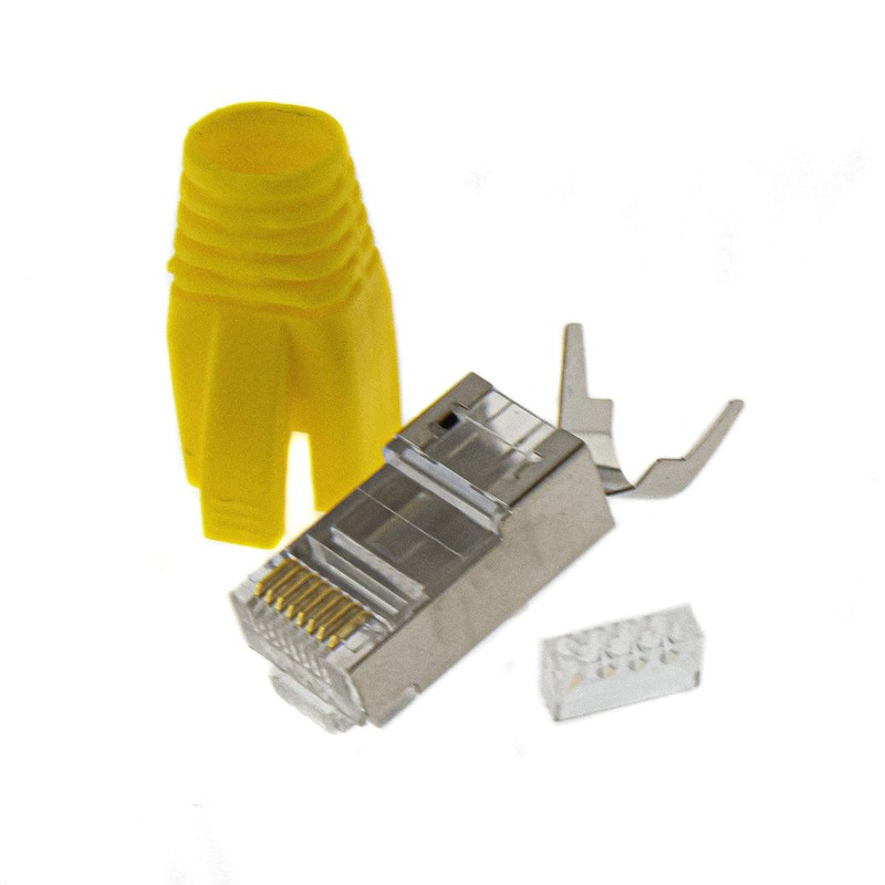 SeKi 10x Network Connectors Yellow CAT 7 6A 5 RJ45