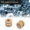 Cylinder Knurled Threaded, 100Pcs Lightweight Insert Embedment Nut, Heat-Resistant M2