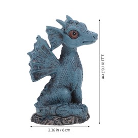 BESPORTBLE Resin Dragon Statue Garden Micro Landscape Ornament Outdoor Decor Dragon Figurine for Adults
