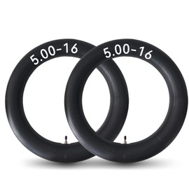 2 Pack 5.00-16 Inner Tube 130/90-16 500-16, 450-16, 5.00-16, 4.50-16 Tire Tubes with Straight Valve Stem Replacement for Farm Tractors, Wagons