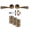 Carlisle Brass Sintra Lever on Rose Latch Ultimate Door Pack