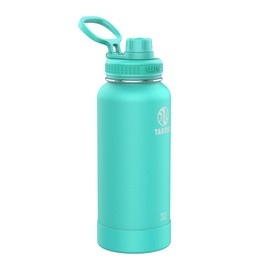 Takeya Actives Stainless Steel Water Bottle, Insulated Spout Lid, Keeps Drinks Cold 24 Hrs, Leakproof, Durable, Dishwasher Safe, Ideal for Gym, Travel, Fits Most Cup Holders, 18 oz/Lilac