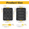 2 pcs Silicone Baguette Bread Pan Set, 4 Hole Non-Stick