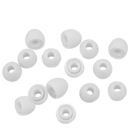 Xcessor Hochwertige Ersatz-Silikon-Ohrstöpsel für In-Ear-Kopfhörer, 7 Paar (14 Stück) Kompatibel mit den meisten In-Ear-Kopfhörer, Weiß, Medium