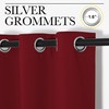 NICETOWN Christmas Burgundy Bedroom Curtains Blackout Draperies, Christmas Decorations Thermal