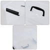 Sosody 6 Quart Plastic Storage Bins with Handles, Small Clear