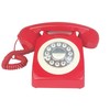 Corded Retro Phone, TelPal Red 80's Classic Telephone/Landline Phone/Wired Antique
