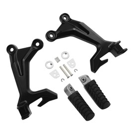 TCT-MOTORPARTS Rear Passenger Footrests Footpegs Brackets Fit For Kawasaki Z650 Ninja 650 17-24