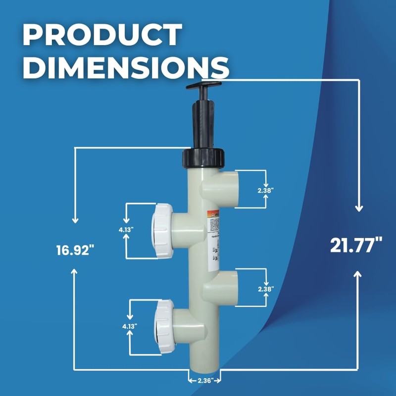 263064 Backwash Valve Assembly Push Pull Compatible with Pentair FNS,