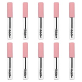 Abaodam Set de 10 Tubos de Rímel Vacíos de 10ml con Varita para Pestañas, Botella de Plástico Rosa Ligera y Fácil Aplicación para Sérum de Crecimiento
