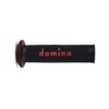 domino(ドミノ) ハンドルバーグリップ レースタイプ(TZグリップ) 126mm サーモプラスチックゴム ブラックXレッド A01041C4240