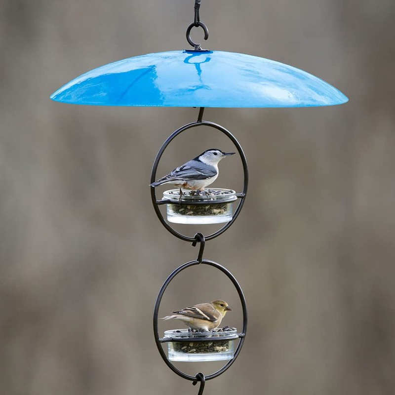 Mosaic Birds Glass Baffle Dome, M382-200-15, Bluebird Blue, 1 Piece