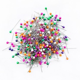 DEEINN Multicolor Basic Sewing Pin, 350 Pack, Stainless Steel, Plastic Head, 3mm Width, 38mm Length, Suitable for Sewing, Tailoring, Quilting