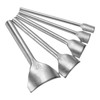sourcing map 5pcs Arc-Shaped Leather Punch, 10mm-40mm, Leather Cutter Arch