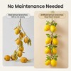 2 Pcs Artificial Lemon String Lifelike Faux Lemon Garland with