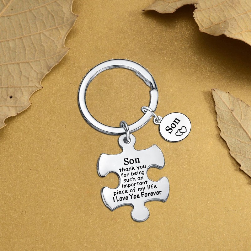 Waeceip Son Keychain - Inspirational Gifts for Men, Mom &