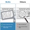 MoKo Magnifying Glass for Reading, Rechargeable 4X Full Page Book