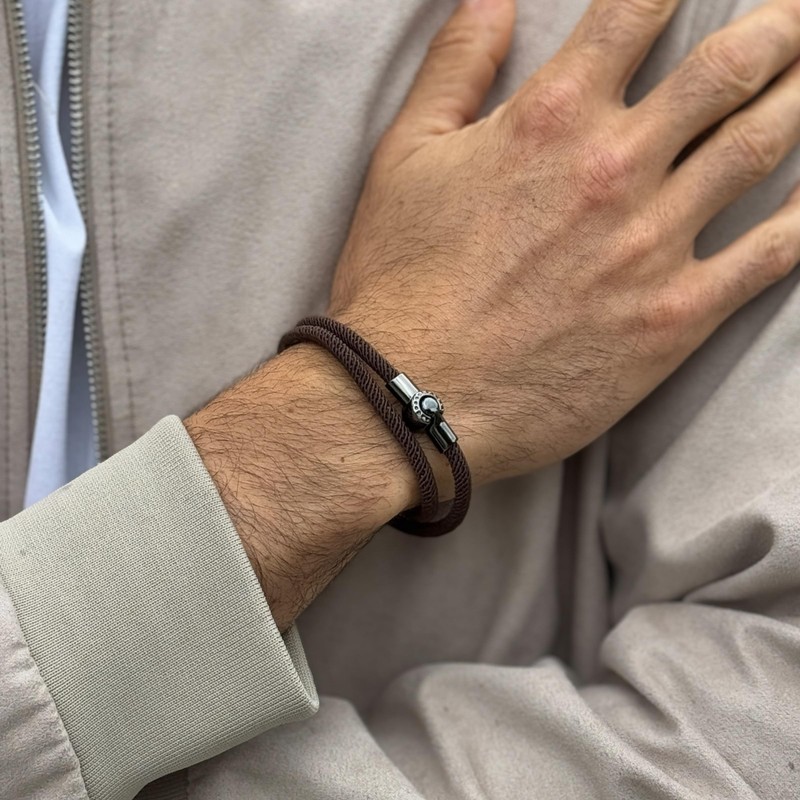 Tindo Men's Bracelet - Thick Wrap Bracelet with Magnetic Closure