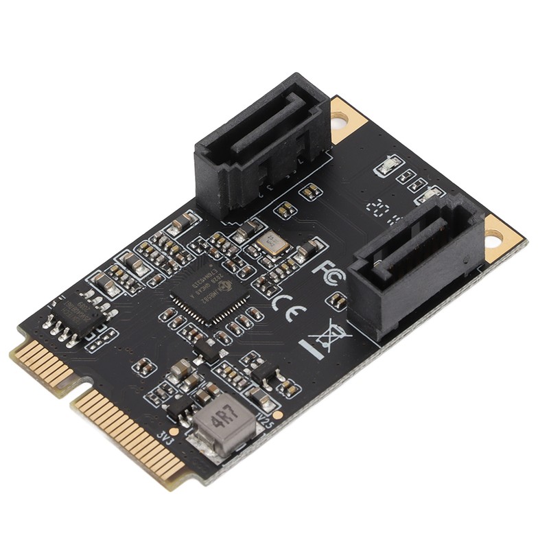Mini PCi E to 2 Port SATA Expansion Card 6Gbps