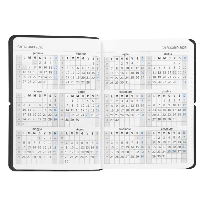COMIX U Mini 2025 Daily Calendar 12 Months with Calendar,