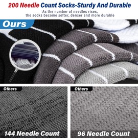 Hylaea Low Cut Socks for Running Sports Athletic Walking Golf Tie-dyed Pattern No Show Compression Black Grey White 4 Pairs Medium