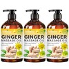 3 Pack Ginger Massage Oil with Arnica Oil,Vitamin E Oil