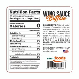 Mrs Taste Sugar Free Sauce, Zero Calories, Zero Sodium, Zero Sugar, High Fiber, Keto Friendly, Paleo Friendly, Low Calorie Option, Condiments and Sauces (10 oz, Buffalo)